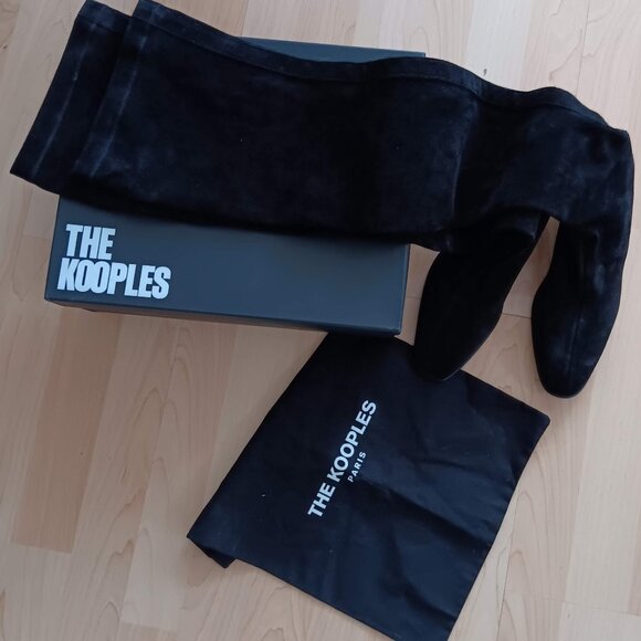 THE KOOPLES Suede Thigh-High Boots - Picture 2 of 10